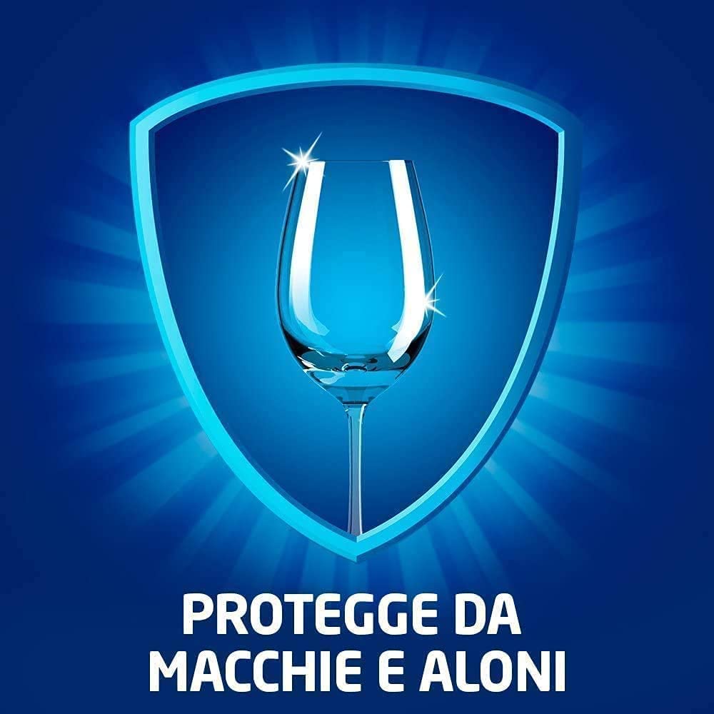 Finish Powergel Gel Detersivo per Lavastoviglie Liquido, Multiazione, Poteri Sgrassanti, Limone, Multicolore, 600 ml, Confezione da 12