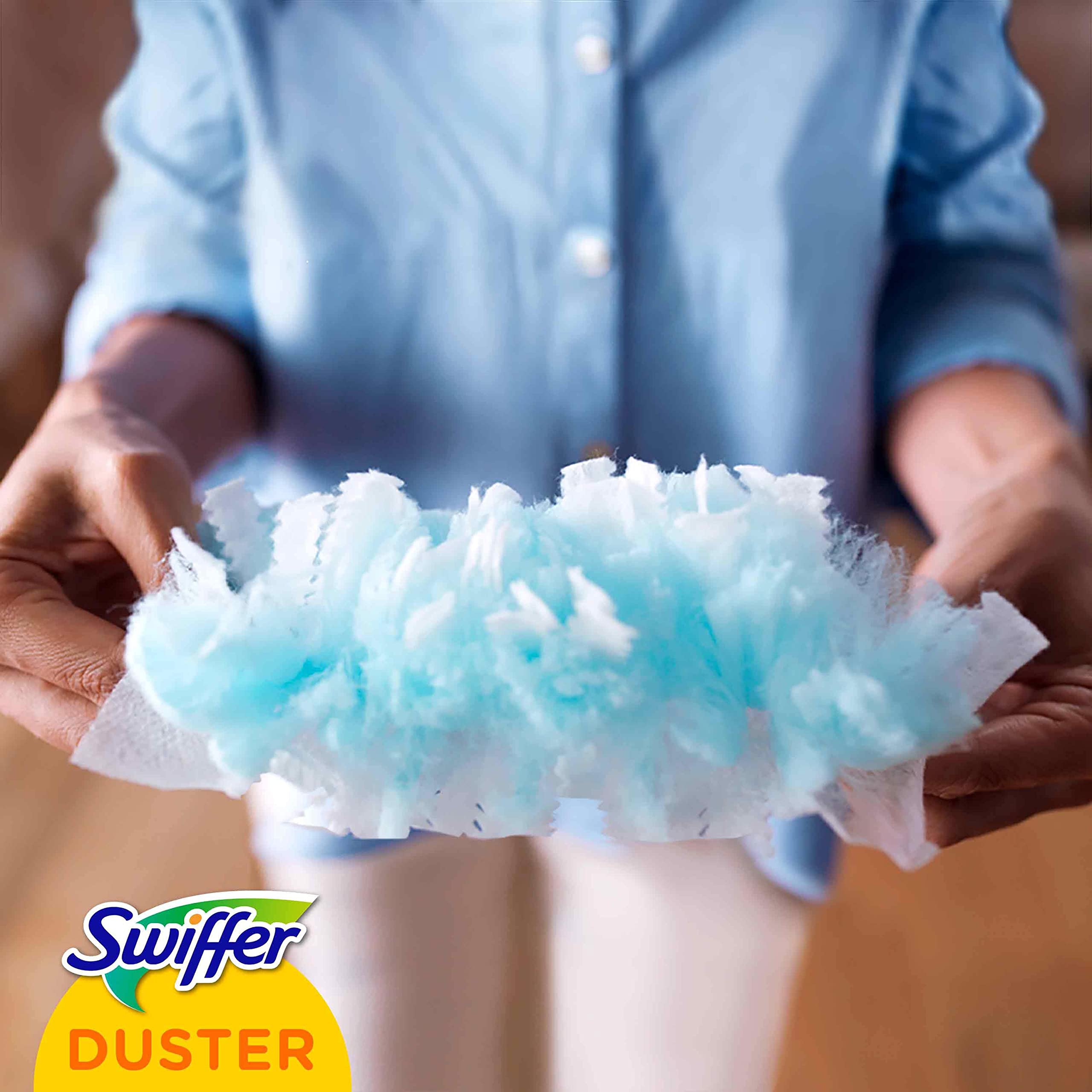 Swiffer Duster Piumini Cattura Polvere, 54 Piumini, Cattura e Intrappola Polvere e Sporco, Raggiunge I Punti più Difficili della Casa, Giga Formato