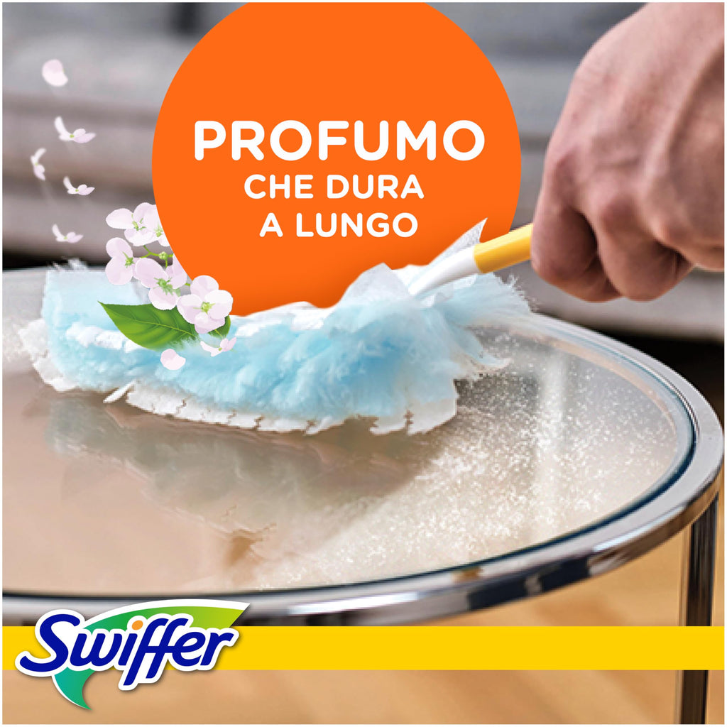 Swiffer Duster Piumini Cattura Polvere, 54 Piumini, Cattura e Intrappola Polvere e Sporco, Raggiunge I Punti più Difficili della Casa, Giga Formato