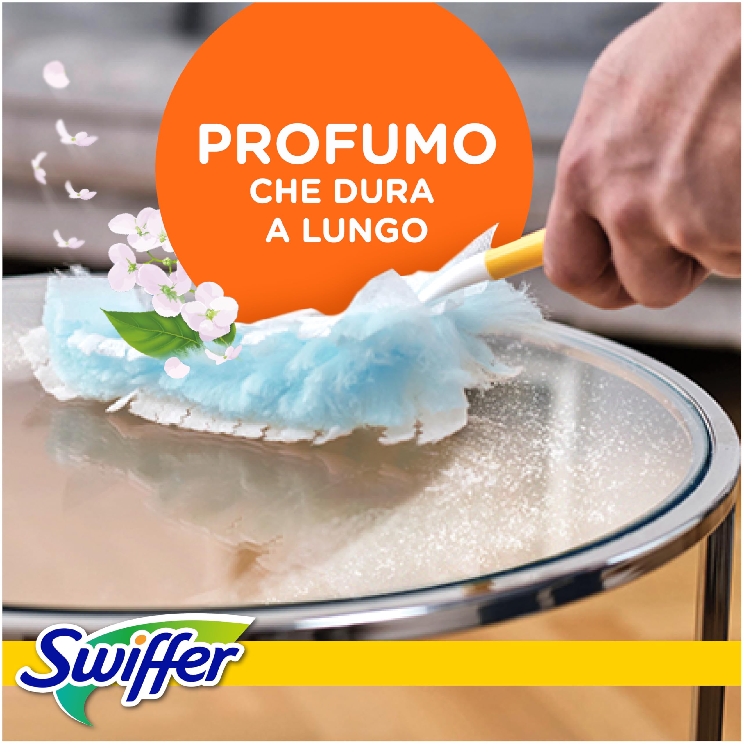 Swiffer Duster Piumini Cattura Polvere, 54 Piumini, Cattura e Intrappola Polvere e Sporco, Raggiunge I Punti più Difficili della Casa, Giga Formato